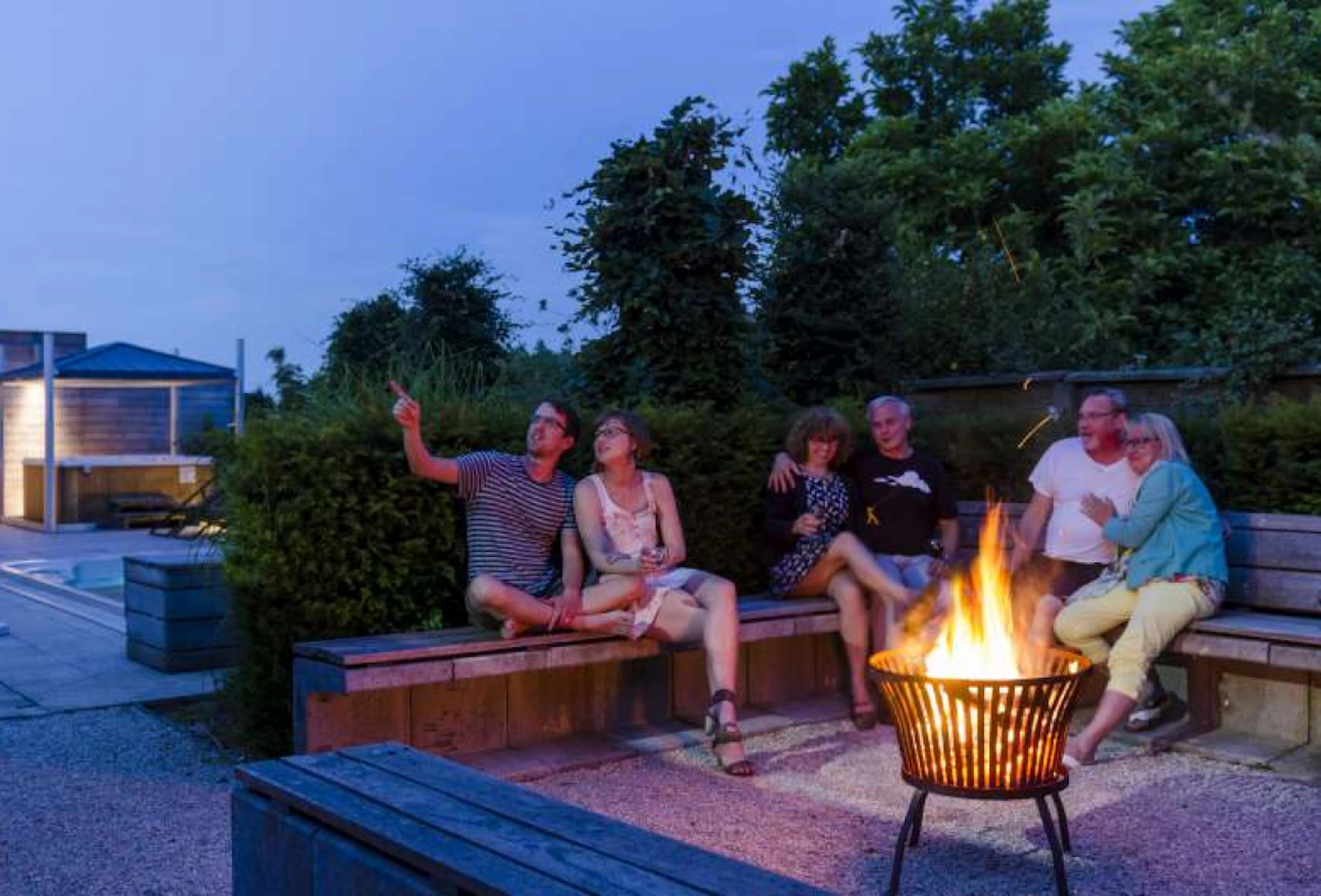 Het zuidgerichte terras